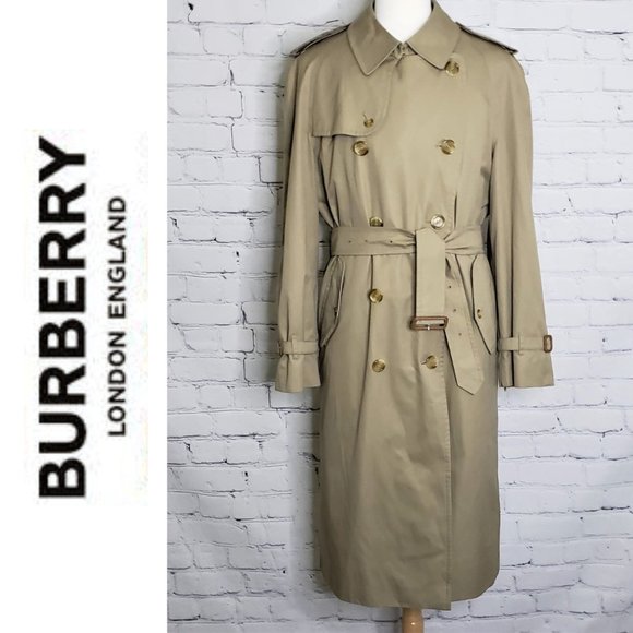 Burberry Other - VINTAGE BURBERRY TRENCH COAT + Wool Lining Men 44L